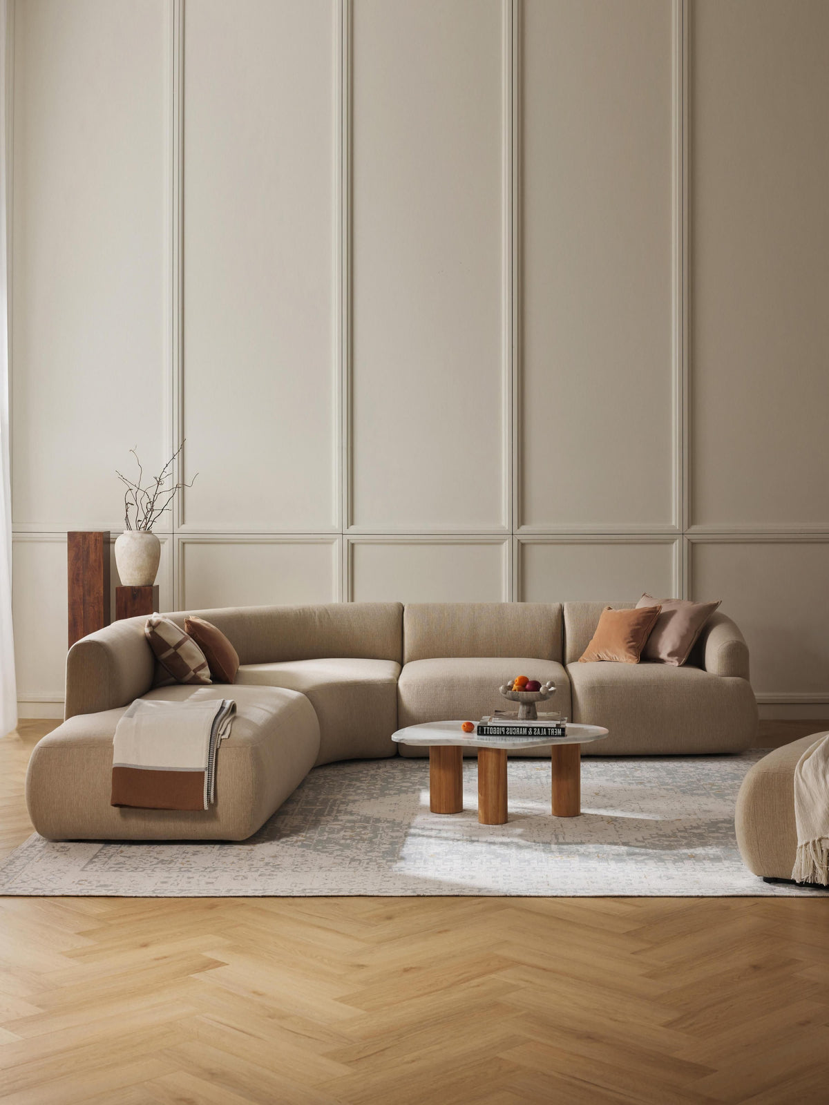 Soralie Modular Corner Sofa (4-Seater)