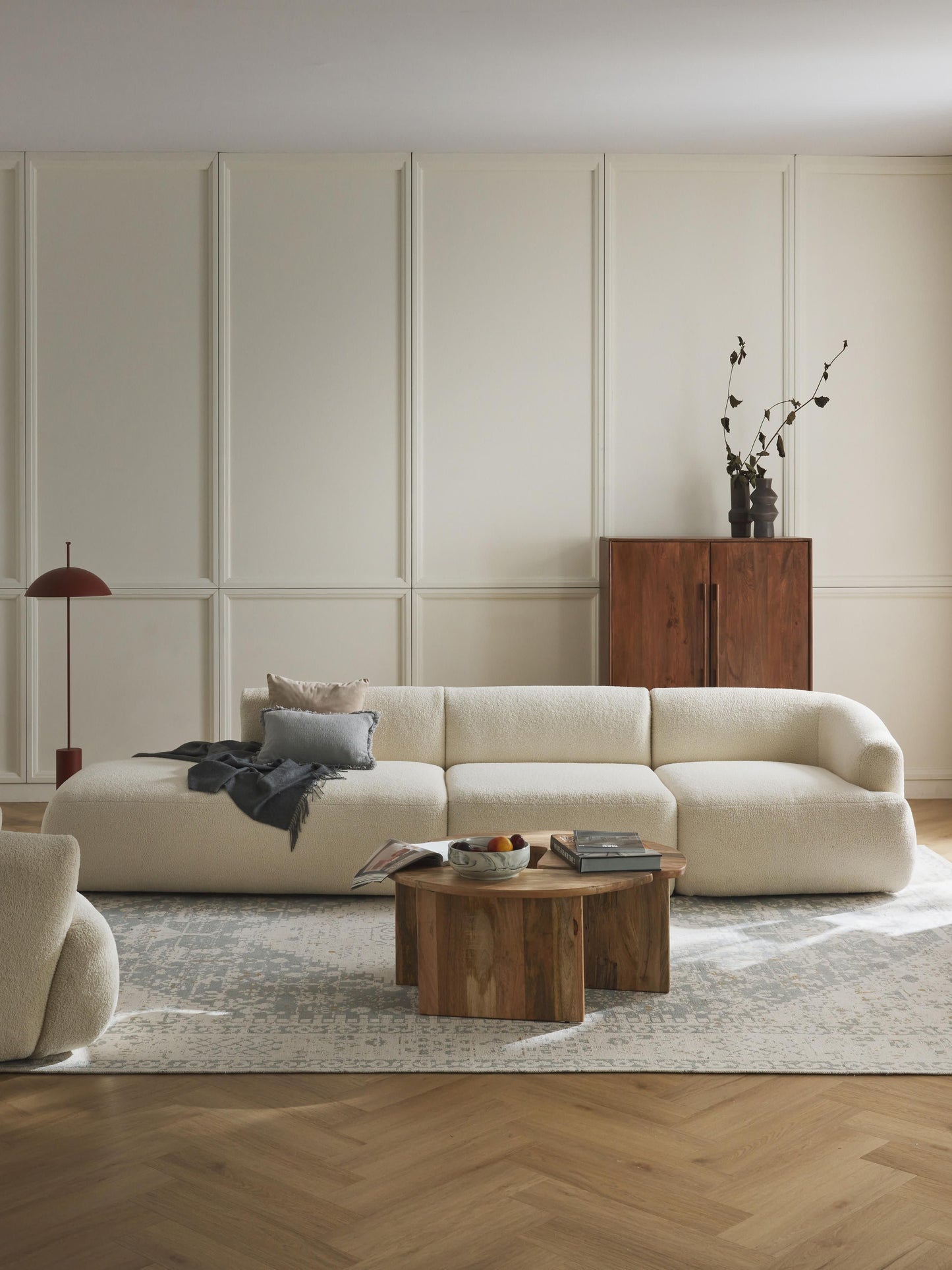 Soralie Modular Teddy Ottoman, 3-Seater
