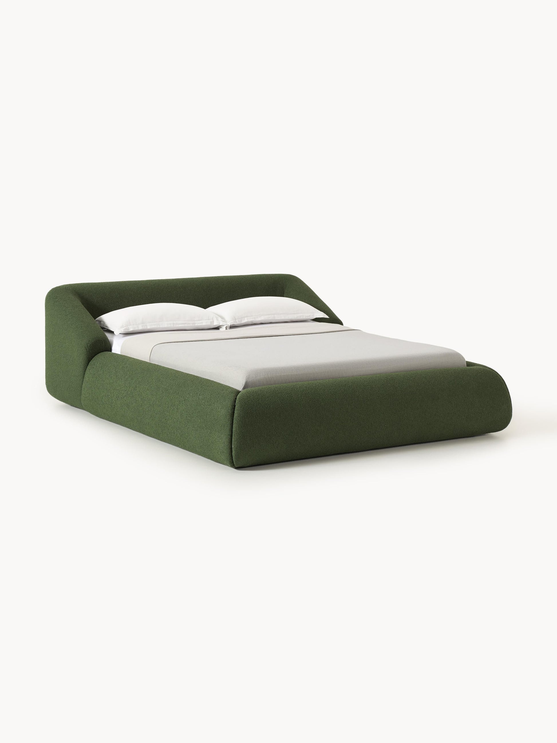 Soralie Upholstered Bed in Bouclé