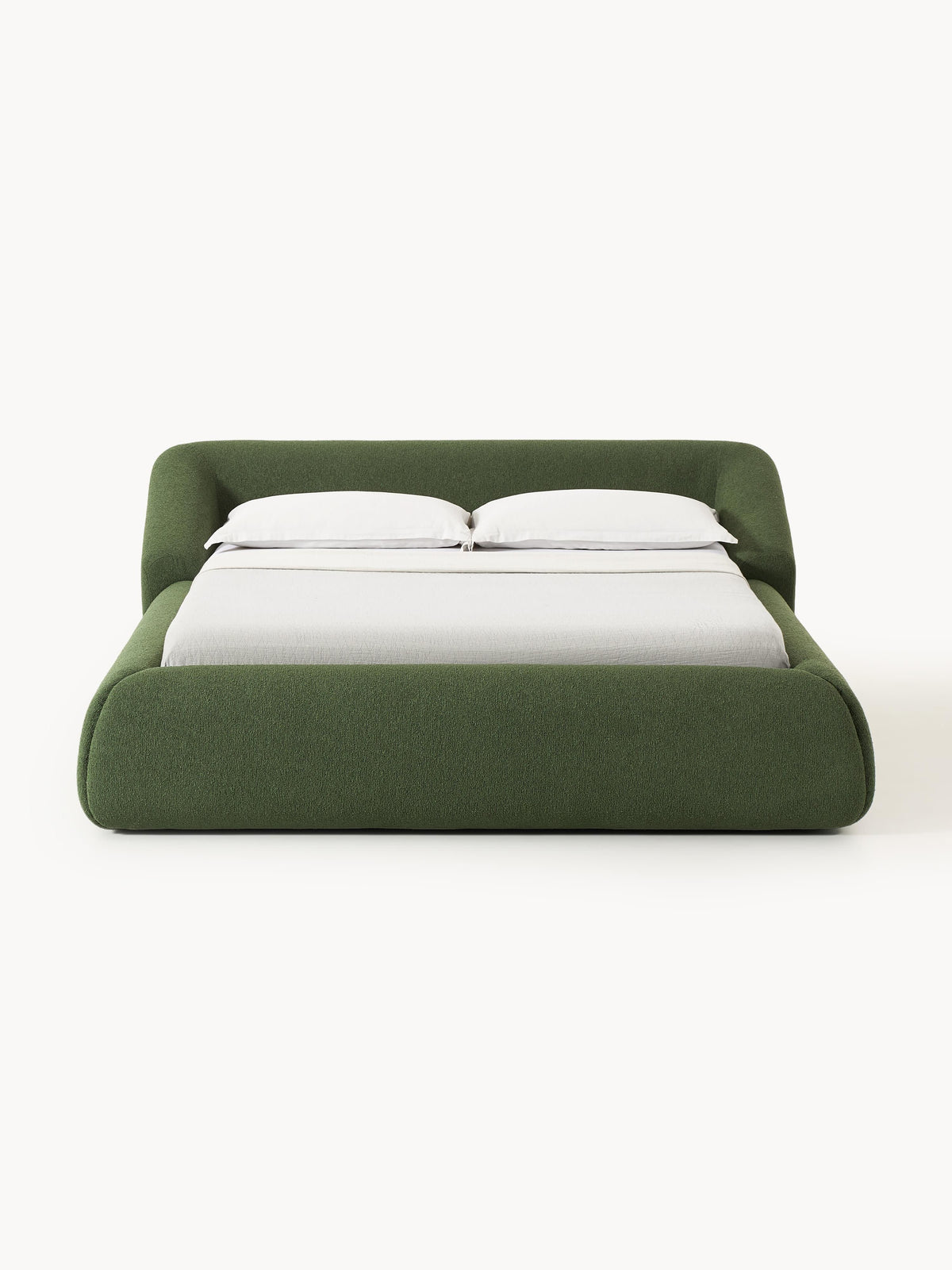 Soralie Upholstered Bed in Bouclé