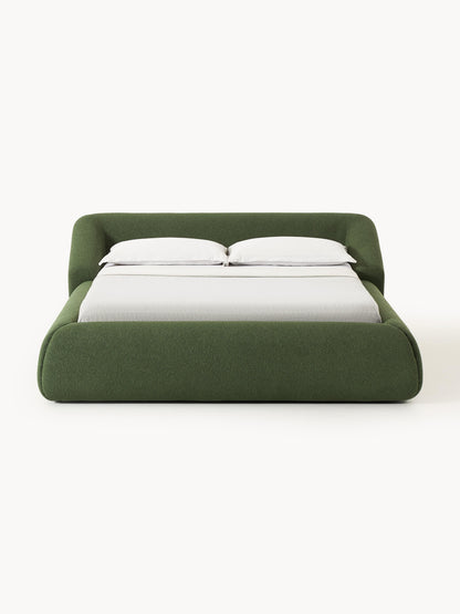 Soralie Upholstered Bed in Bouclé