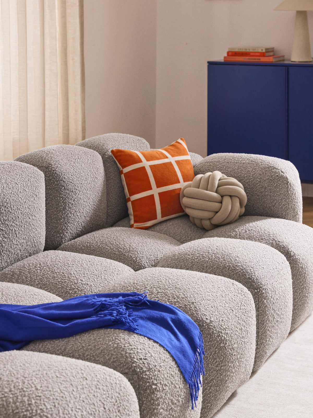 Taylena Corner Module in Bouclé