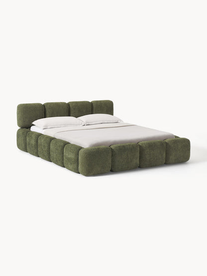 Taylena Upholstered Bed in Teddy Bouclé