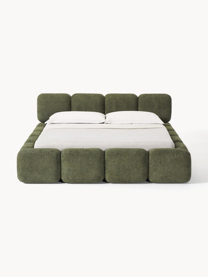 Taylena Upholstered Bed in Teddy Bouclé
