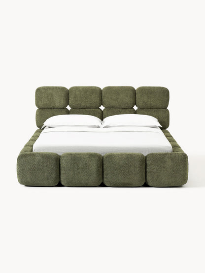 Taylena Upholstered Bed in Teddy Bouclé