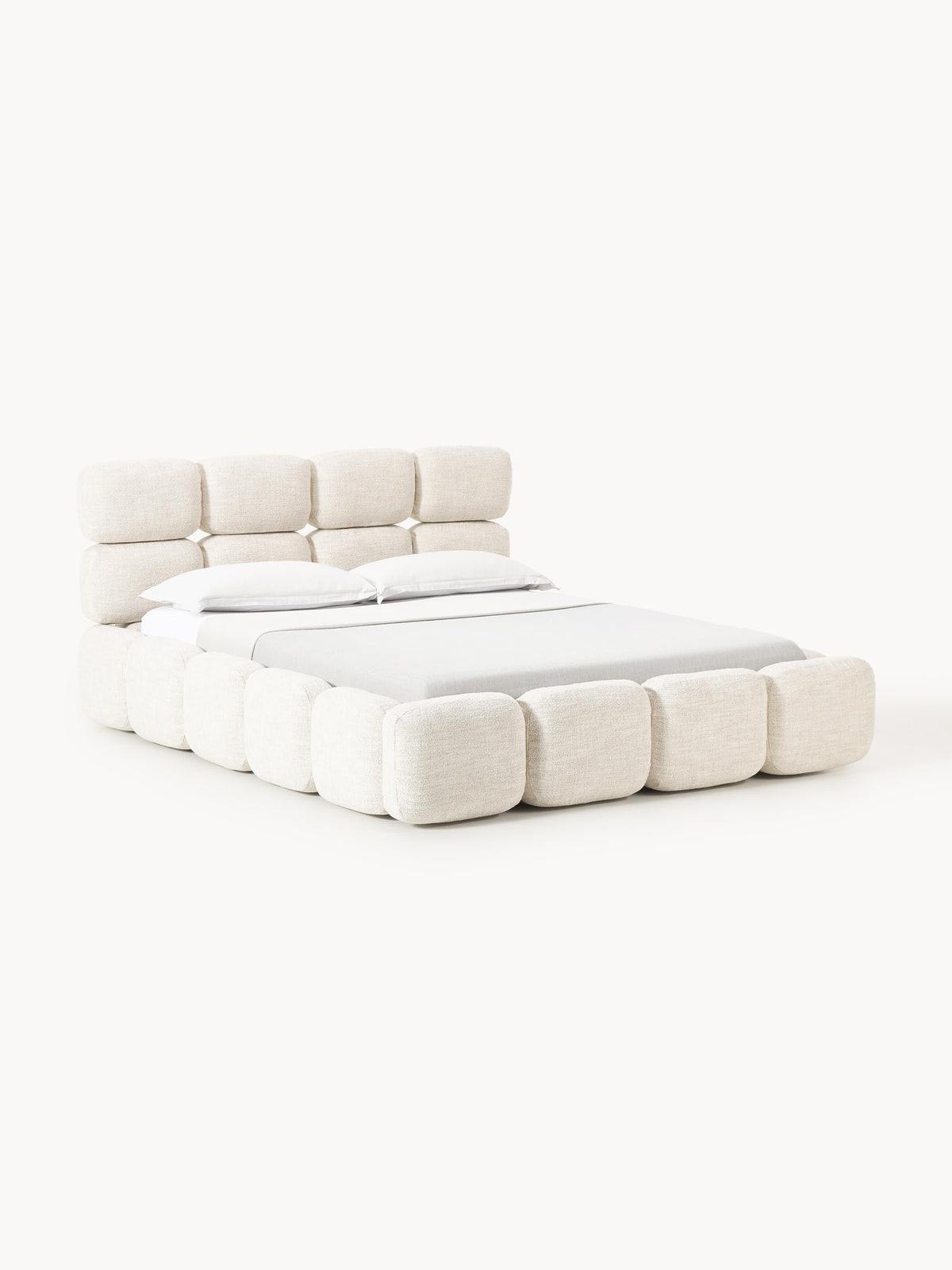 Taylena Upholstered Bouclé Bed with Storage