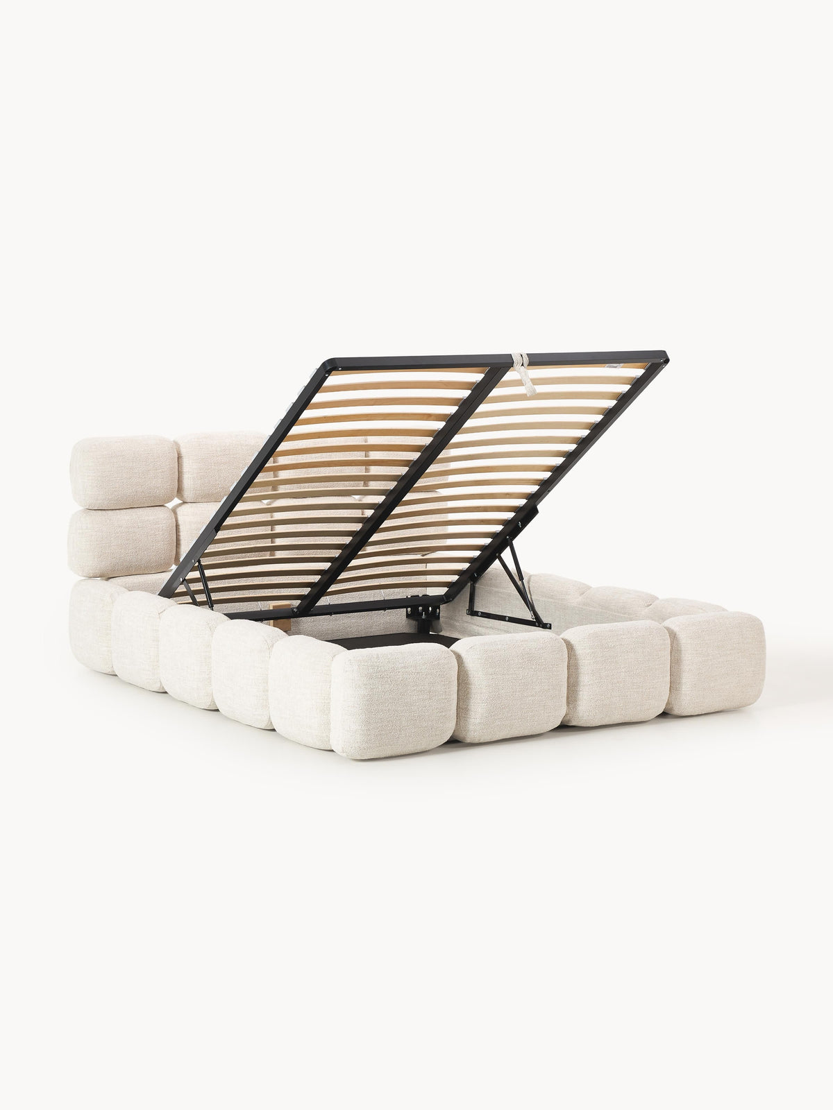 Taylena Upholstered Bouclé Bed with Storage