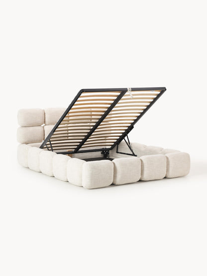 Taylena Upholstered Bouclé Bed with Storage