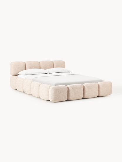 Taylena Upholstered Bouclé Bed with Storage