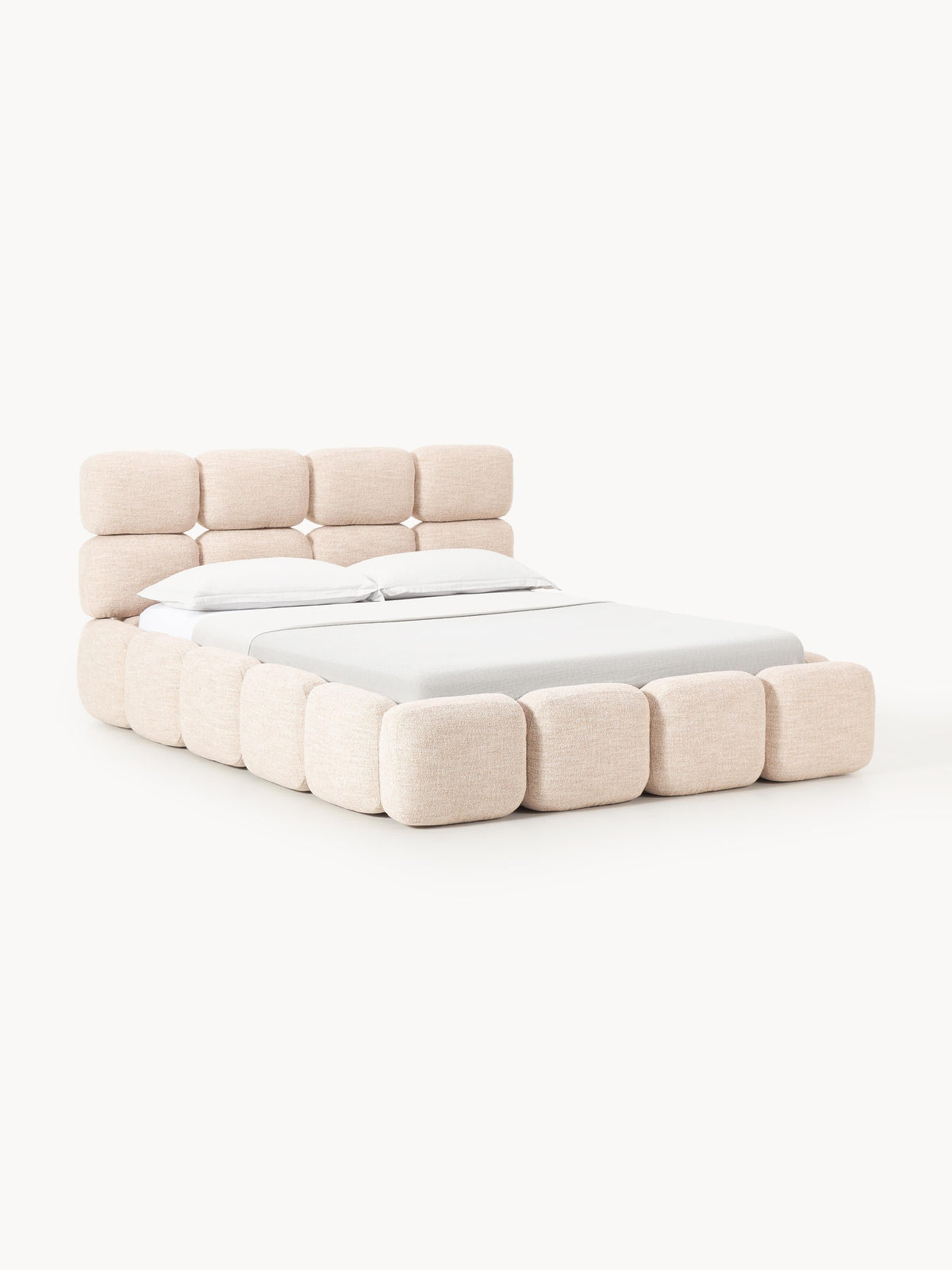 Taylena Upholstered Bouclé Bed with Storage