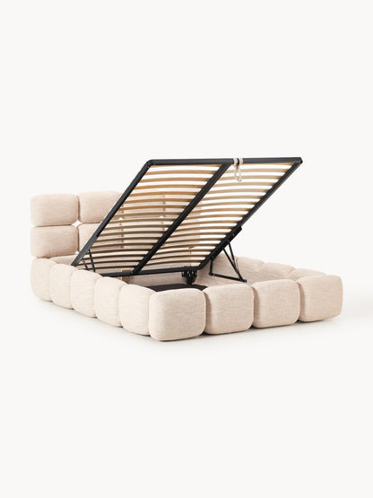 Taylena Upholstered Bouclé Bed with Storage