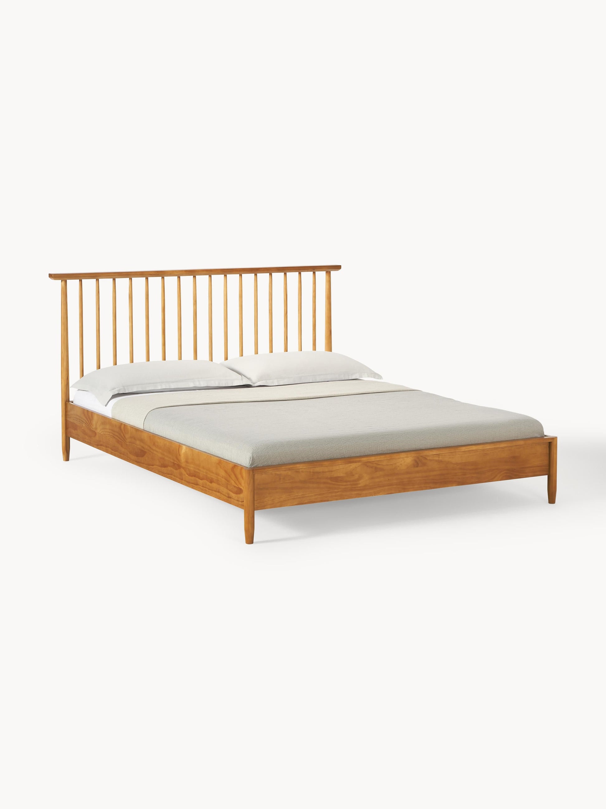 Winsanto Wooden Bed with Pine Headboard