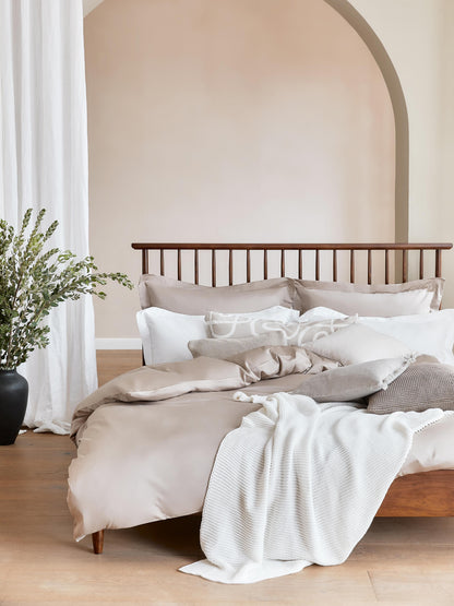 Winsanto Wooden Bed with Pine Headboard