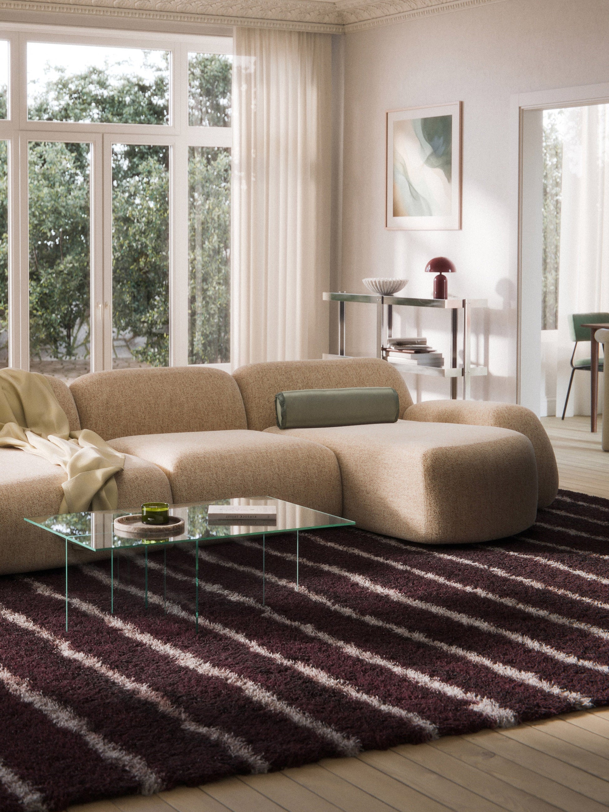 Wolvenna Bouclé Chaise Corner Module