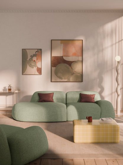 Wolvenna Modular Bouclé Chaise (3-Seater)