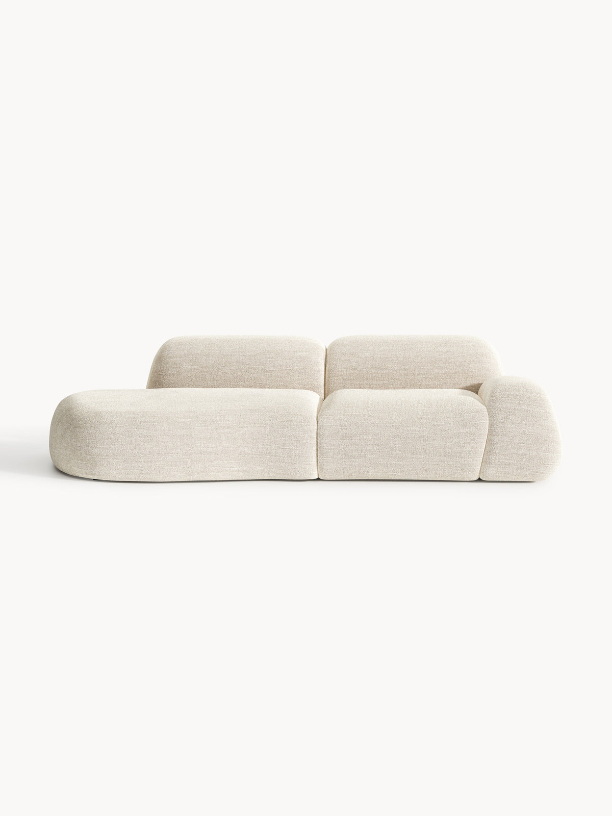 Wolvenna Modular Bouclé Chaise (3-Seater)