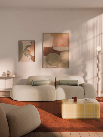 Wolvenna Modular Bouclé Chaise (3-Seater)