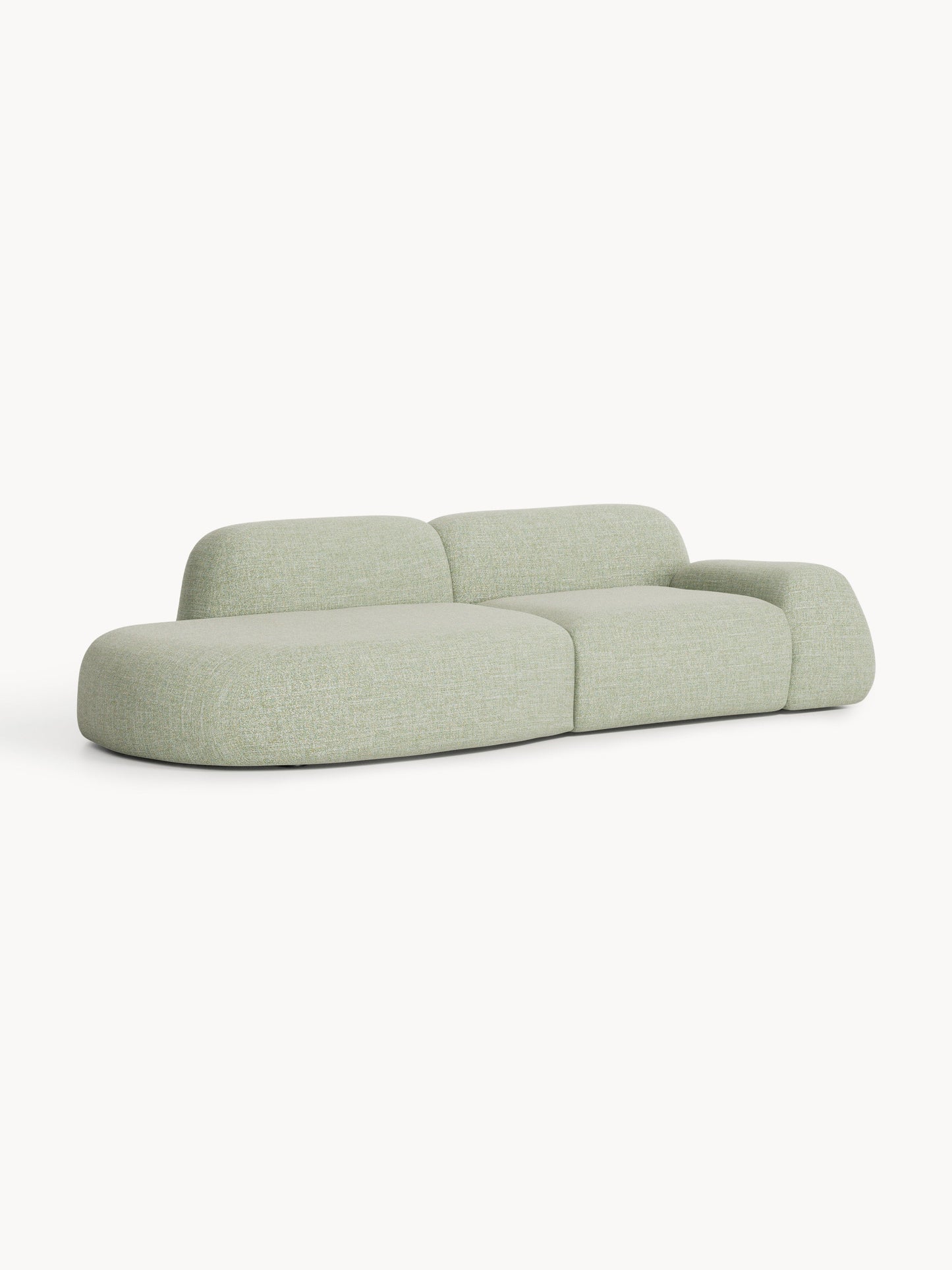 Wolvenna Modular Bouclé Chaise (3-Seater)