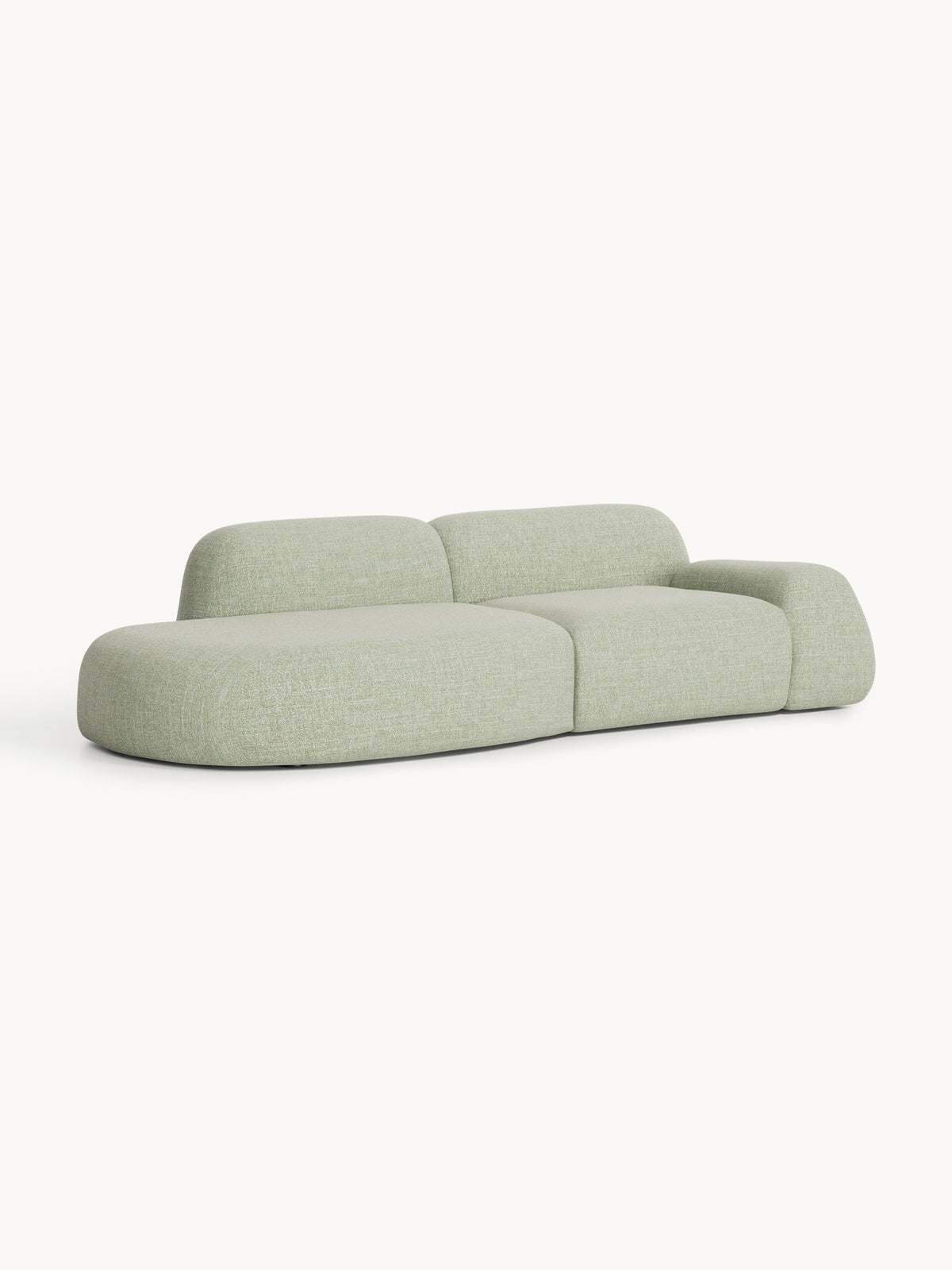Wolvenna Modular Bouclé Chaise (3-Seater)