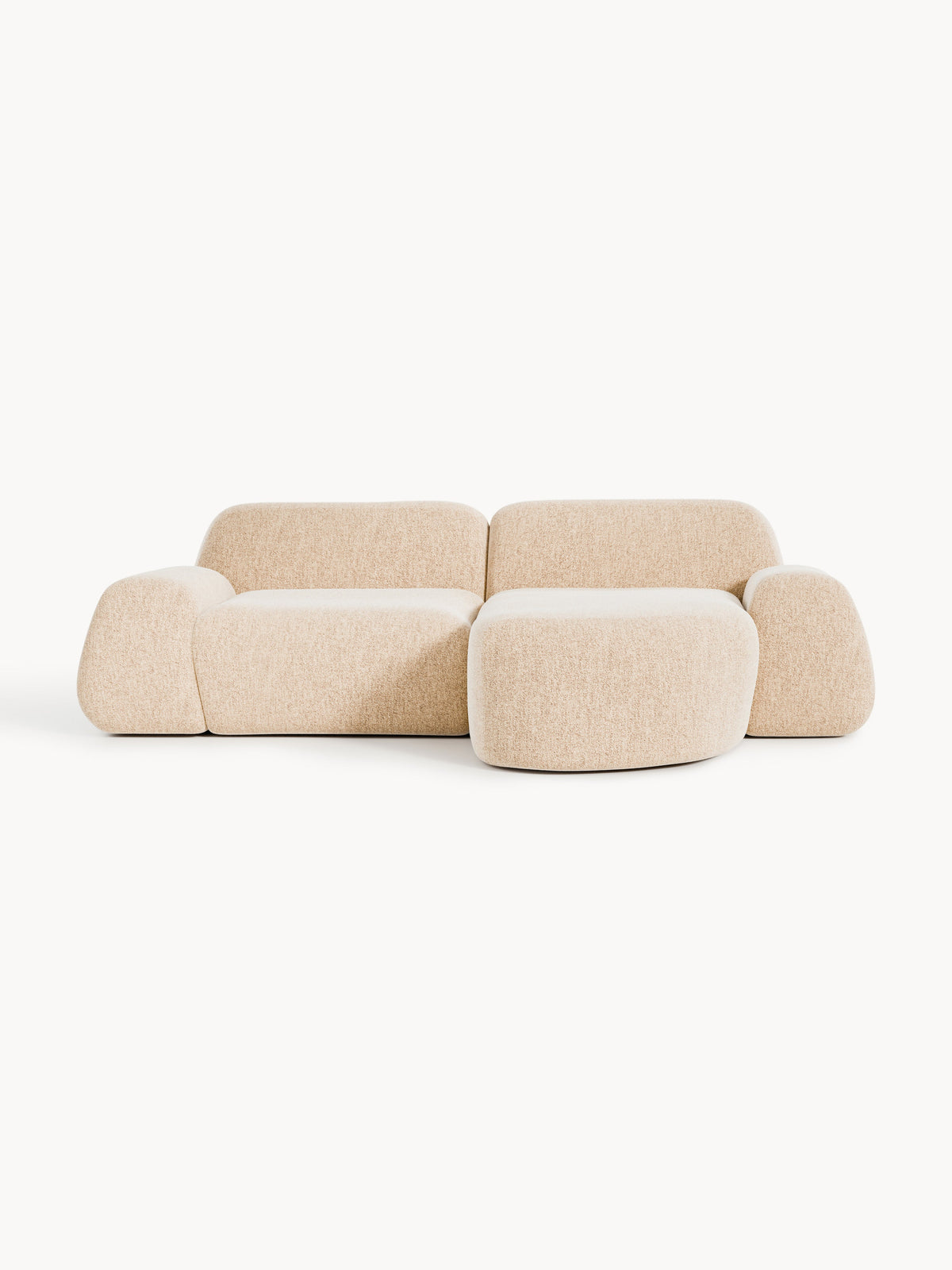 Wolvenna Modular Bouclé Corner Sofa (3-Seater)