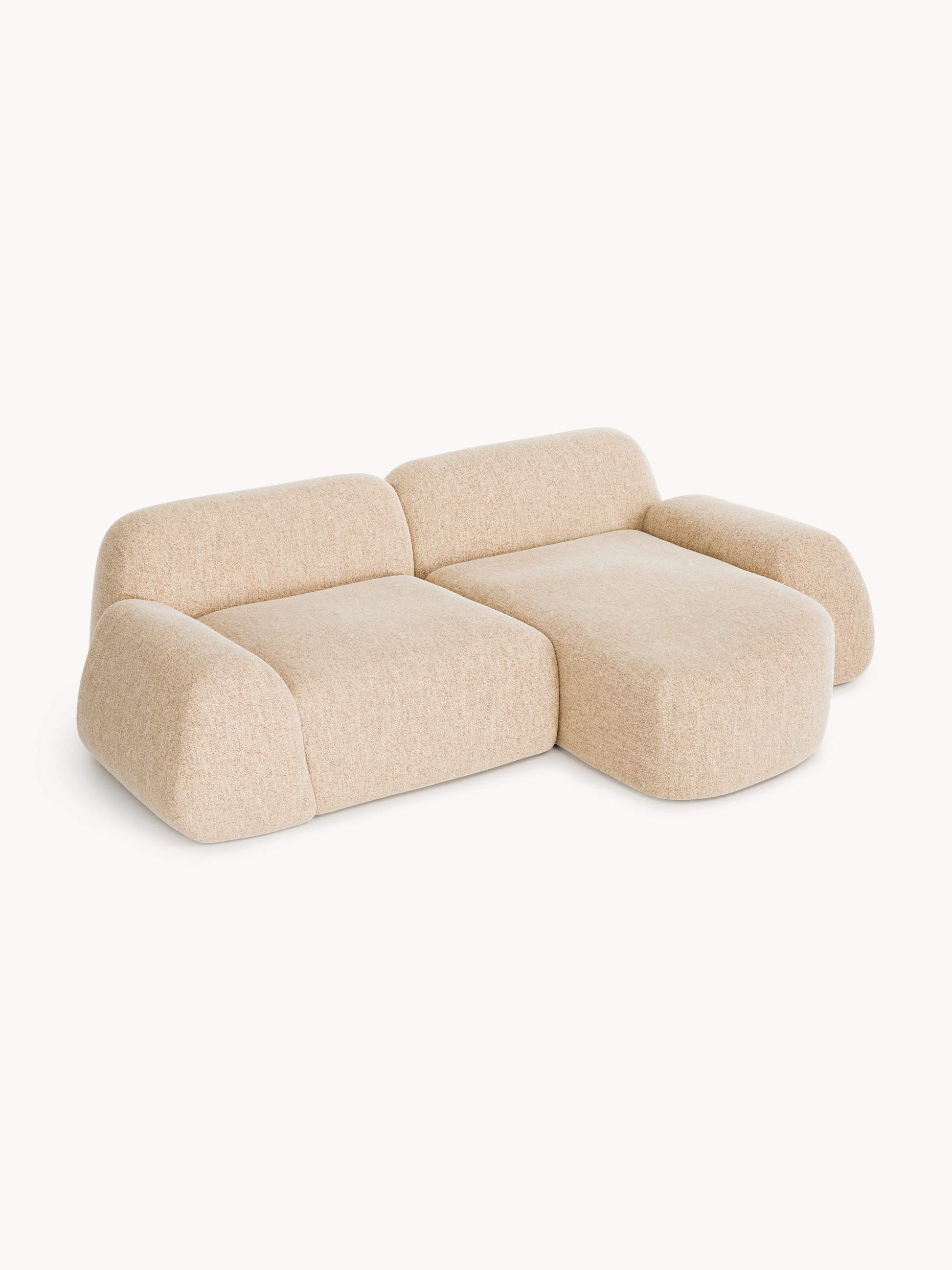 Wolvenna Modular Bouclé Corner Sofa (3-Seater)