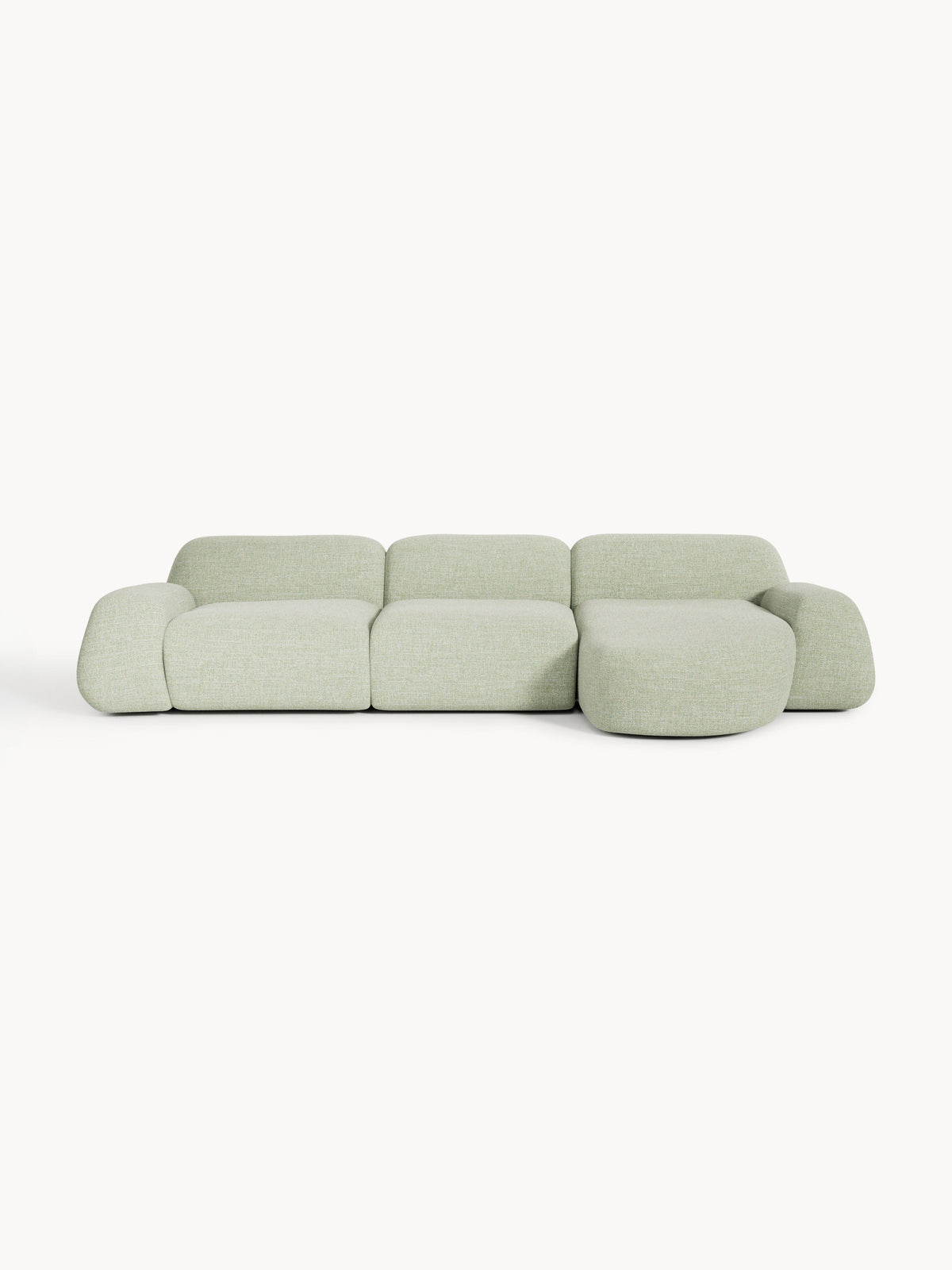 Wolvenna Modular Bouclé Corner Sofa (4-Seater)