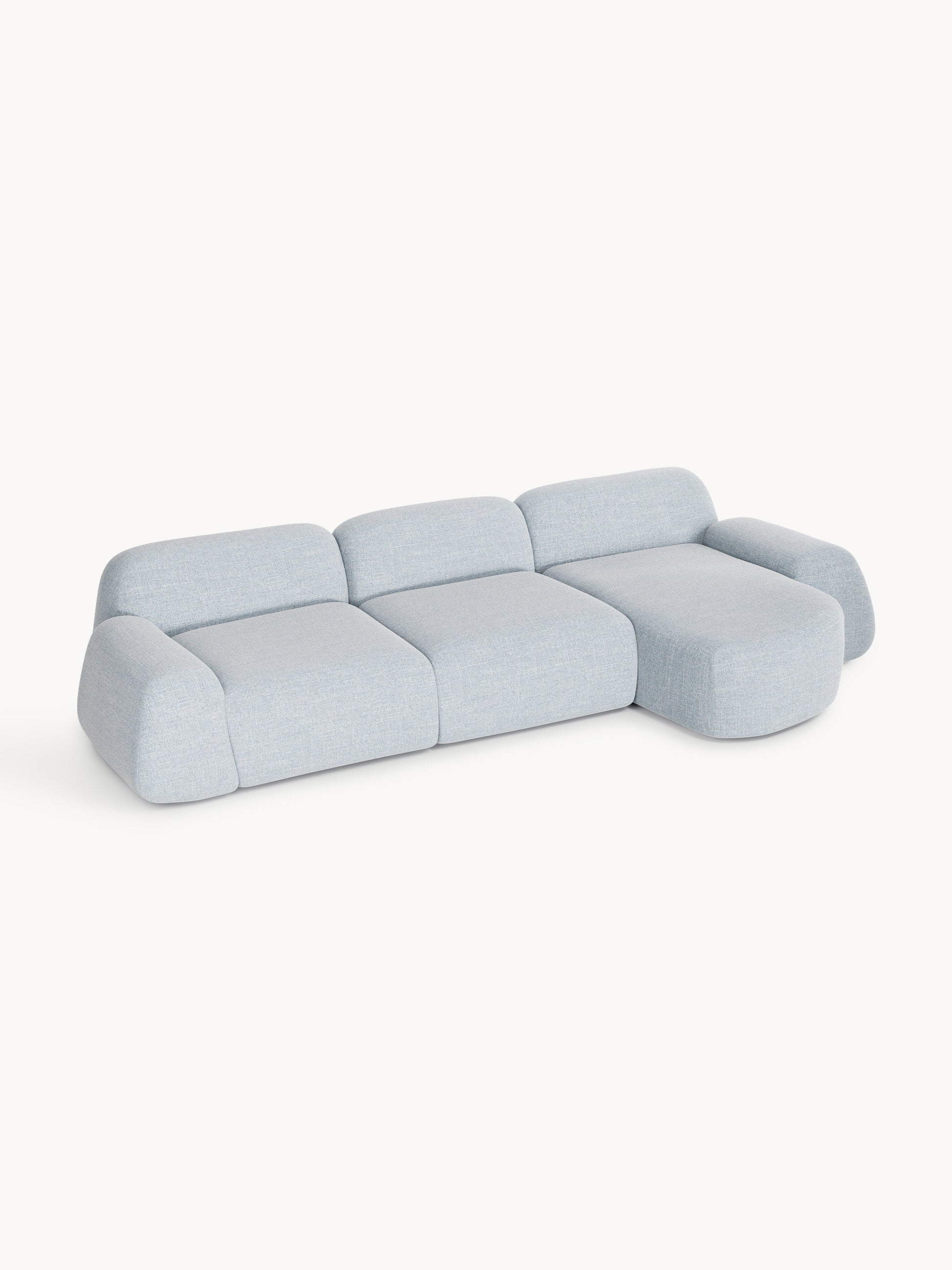 Wolvenna Modular Bouclé Corner Sofa (4-Seater)