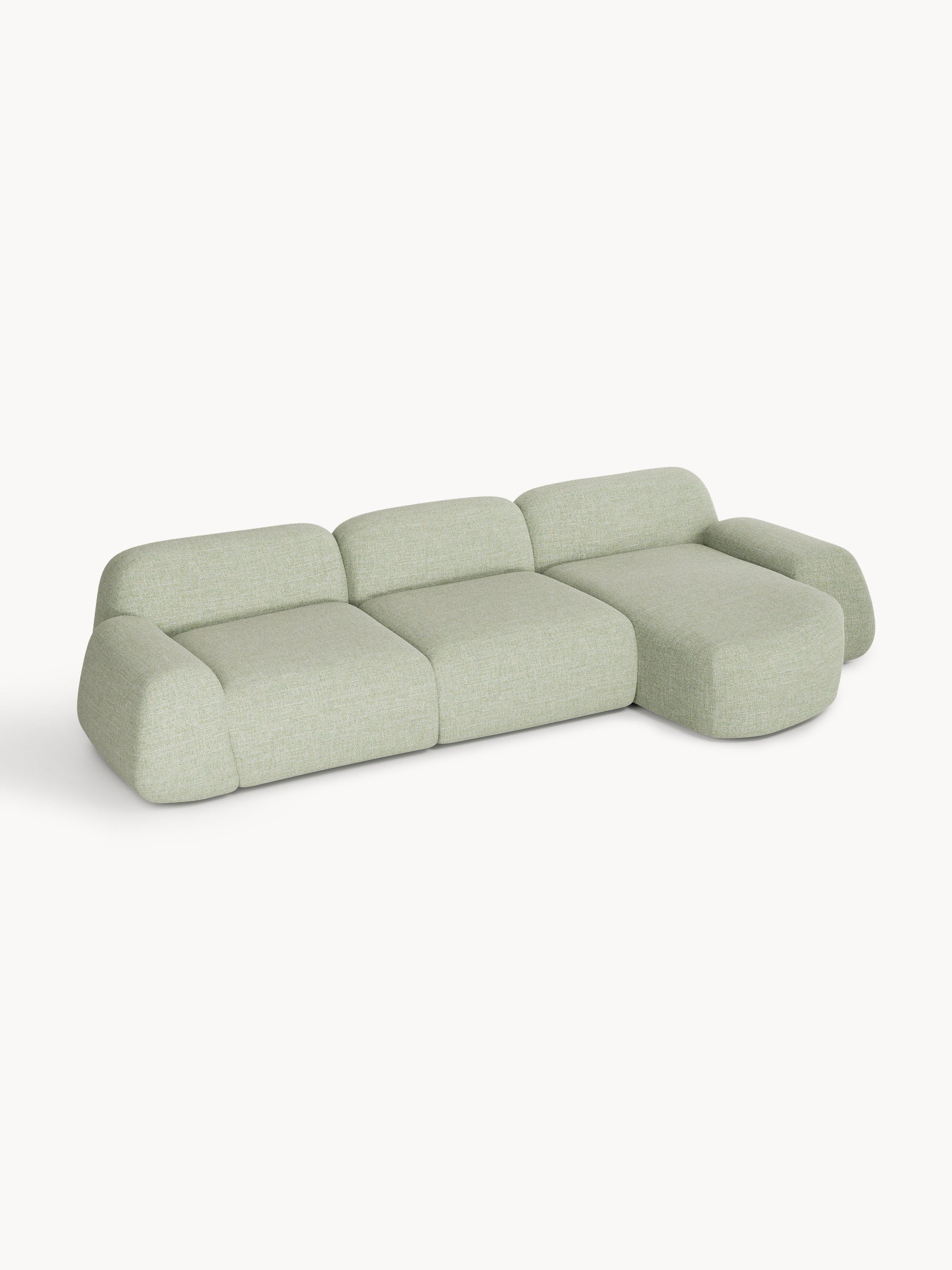 Wolvenna Modular Bouclé Corner Sofa (4-Seater)