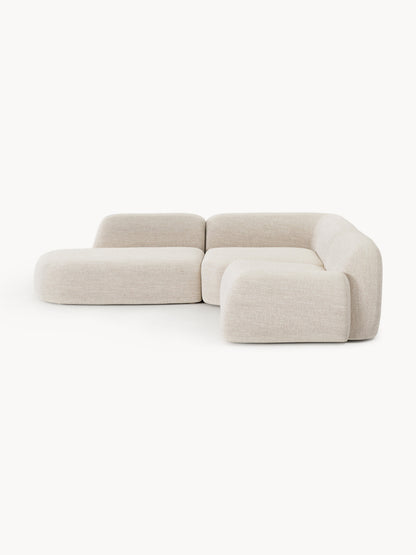 Wolvenna Modular Bouclé Corner Sofa (4-Seater) with Chaise Longue