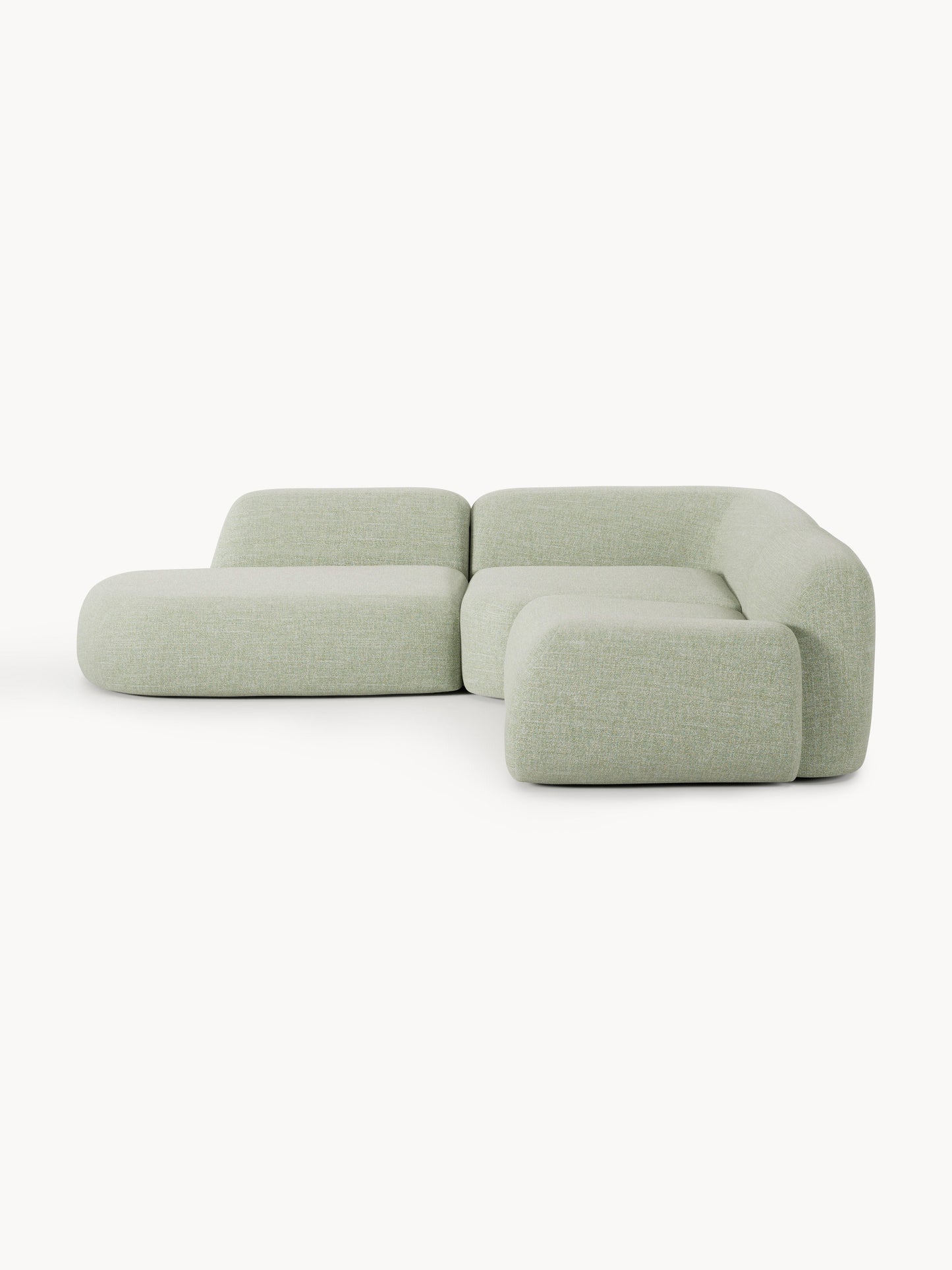 Wolvenna Modular Bouclé Corner Sofa (4-Seater) with Chaise Longue