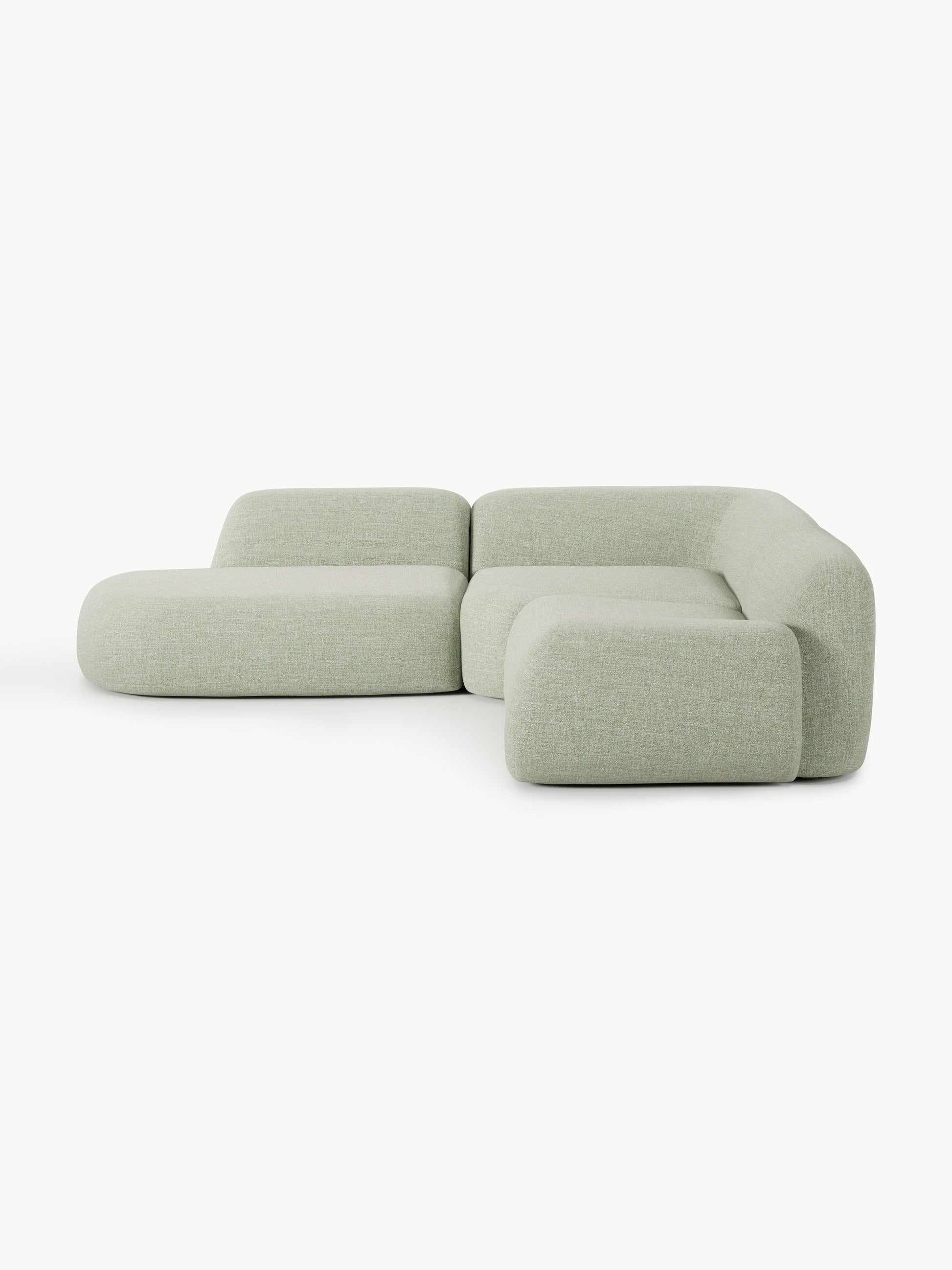 Wolvenna Modular Bouclé Corner Sofa (4-Seater) with Chaise Longue