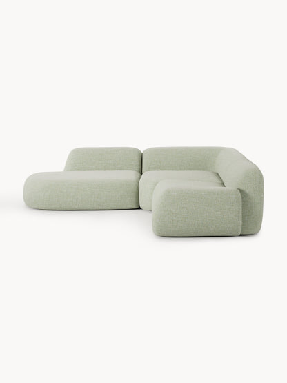 Wolvenna Modular Bouclé Corner Sofa (4-Seater) with Chaise Longue