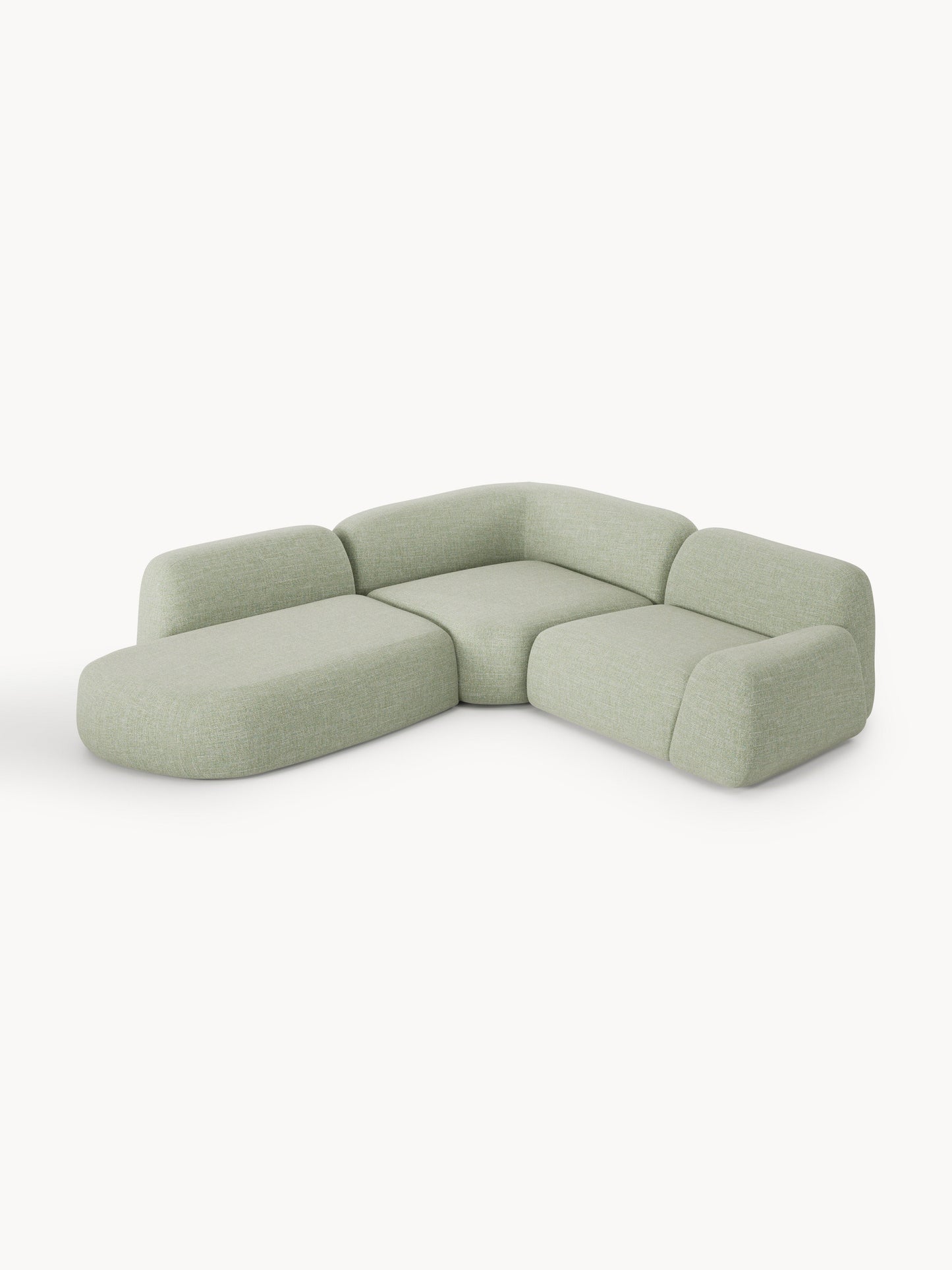 Wolvenna Modular Bouclé Corner Sofa (4-Seater) with Chaise Longue