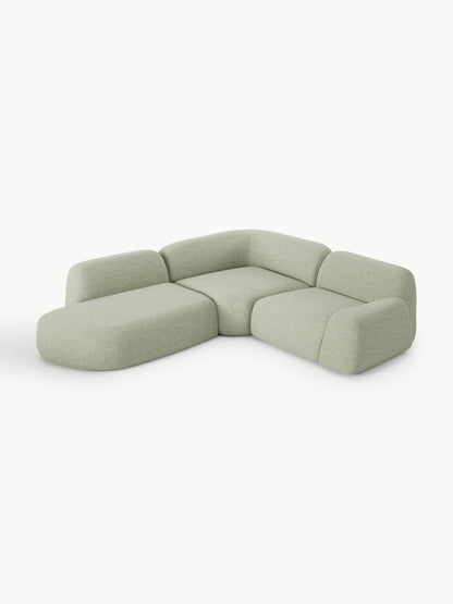 Wolvenna Modular Bouclé Corner Sofa (4-Seater) with Chaise Longue