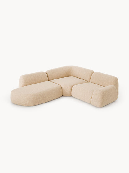 Wolvenna Modular Bouclé Corner Sofa (4-Seater) with Chaise Longue