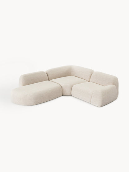 Wolvenna Modular Bouclé Corner Sofa (4-Seater) with Chaise Longue