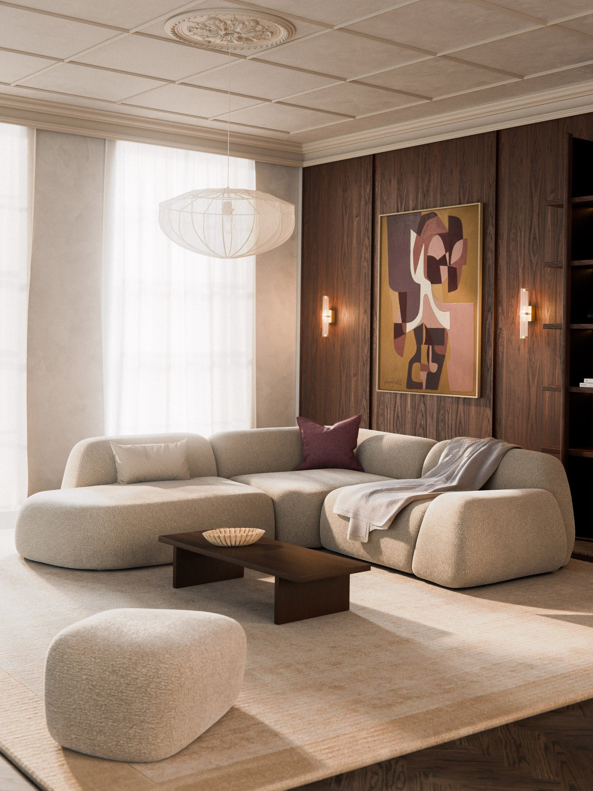 Wolvenna Modular Corner Sofa (4-Seater) with Chaise Longue