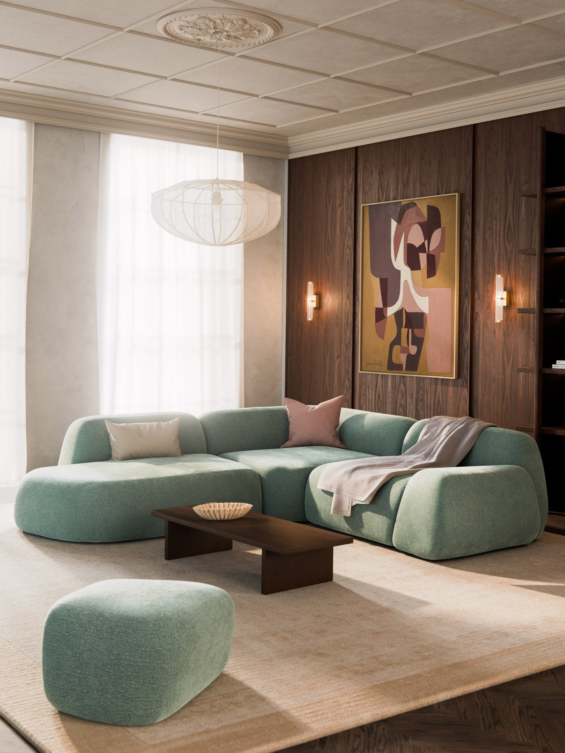 Wolvenna Modular Corner Sofa (4-Seater) with Chaise Longue