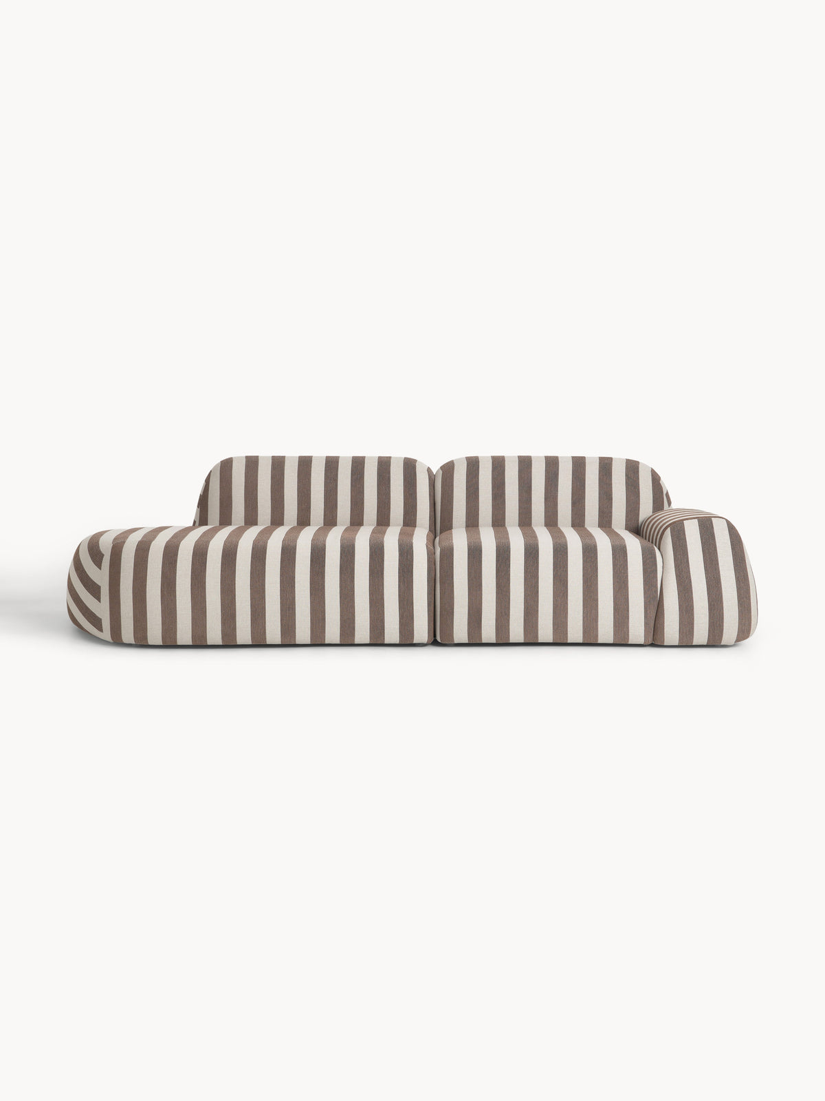 Wolvenna Modular Striped Sofa, 3-Seater
