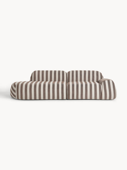 Wolvenna Modular Striped Sofa, 3-Seater