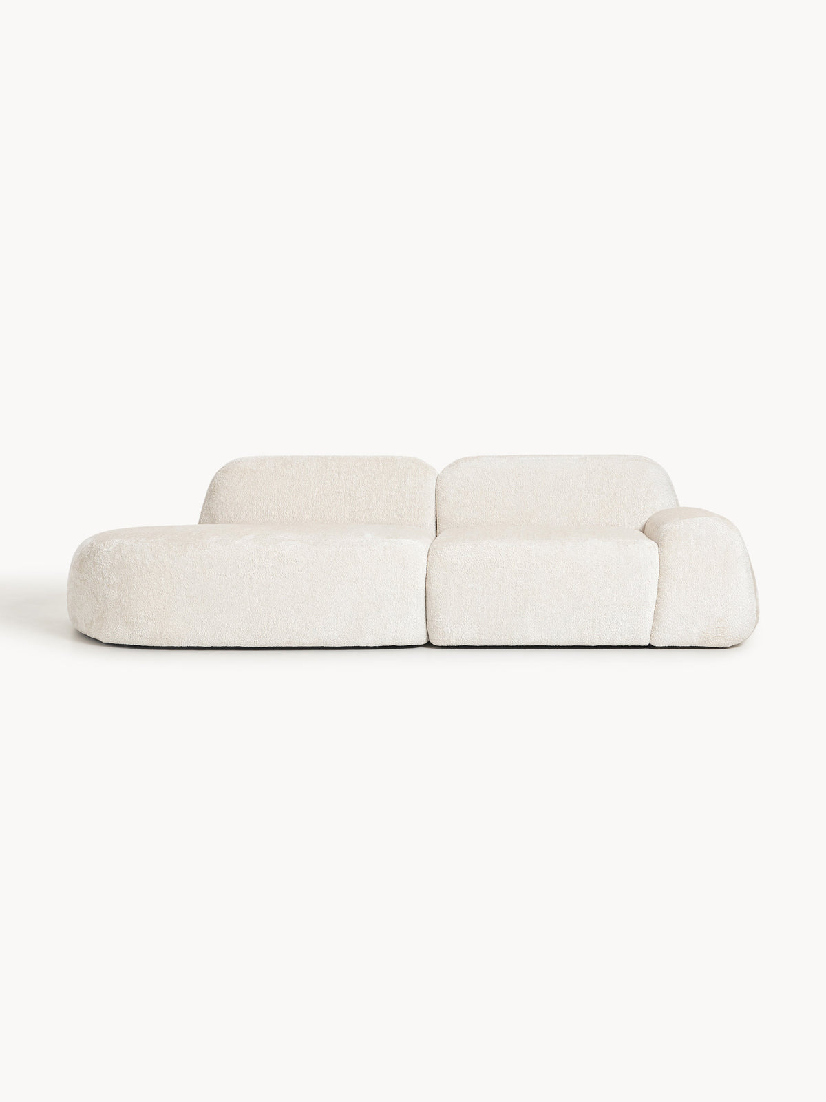Wolvenna Modular Teddy Bouclé Chaise (3-Seater)