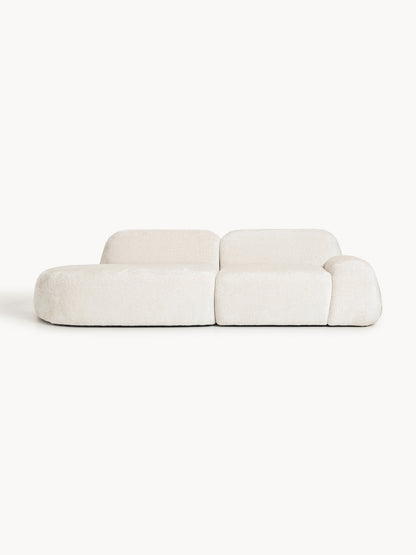 Wolvenna Modular Teddy Bouclé Chaise (3-Seater)