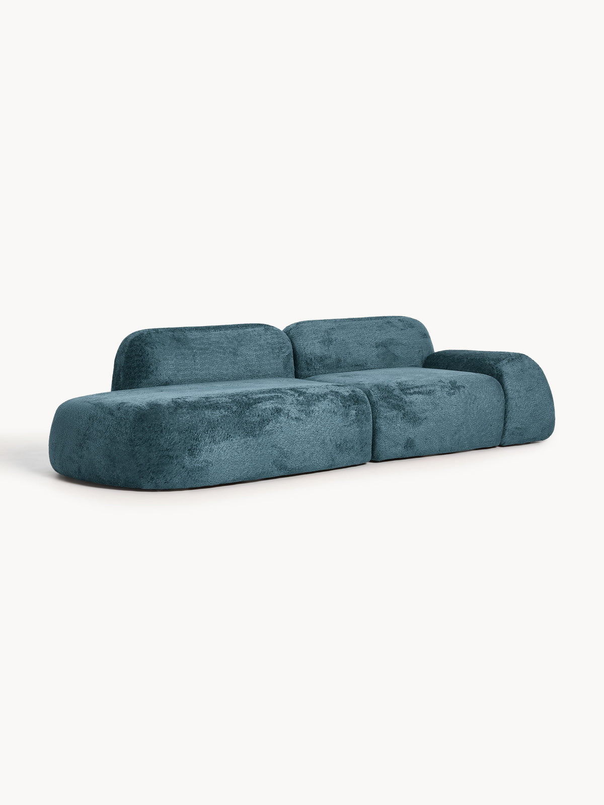 Wolvenna Modular Teddy Bouclé Chaise (3-Seater)