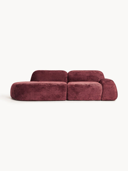 Wolvenna Modular Teddy Bouclé Chaise (3-Seater)