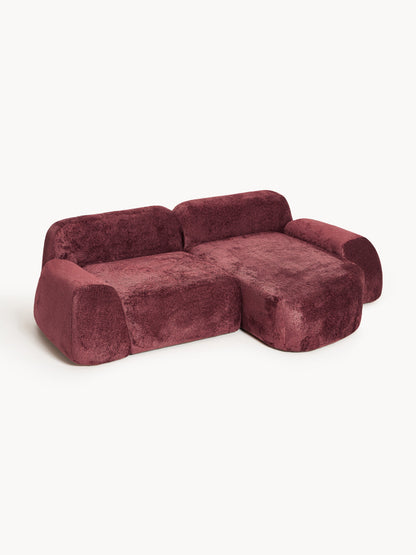 Wolvenna Modular Teddy Bouclé Corner Sofa (3-Seater)