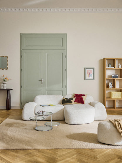 Wolvenna Modular Teddy Bouclé Corner Sofa (3-Seater)