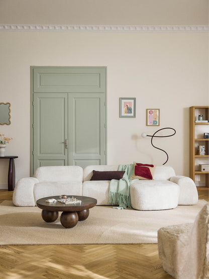 Wolvenna Modular Teddy Bouclé Corner Sofa (4-Seater)