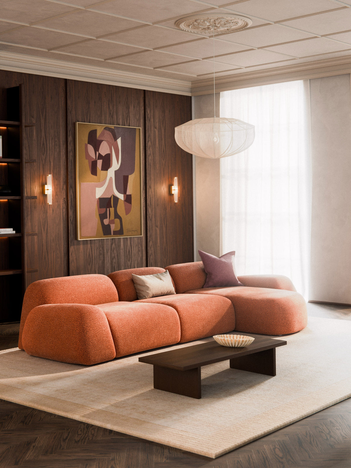 Wolvenna Modular Teddy Corner Sofa (4-Seater)