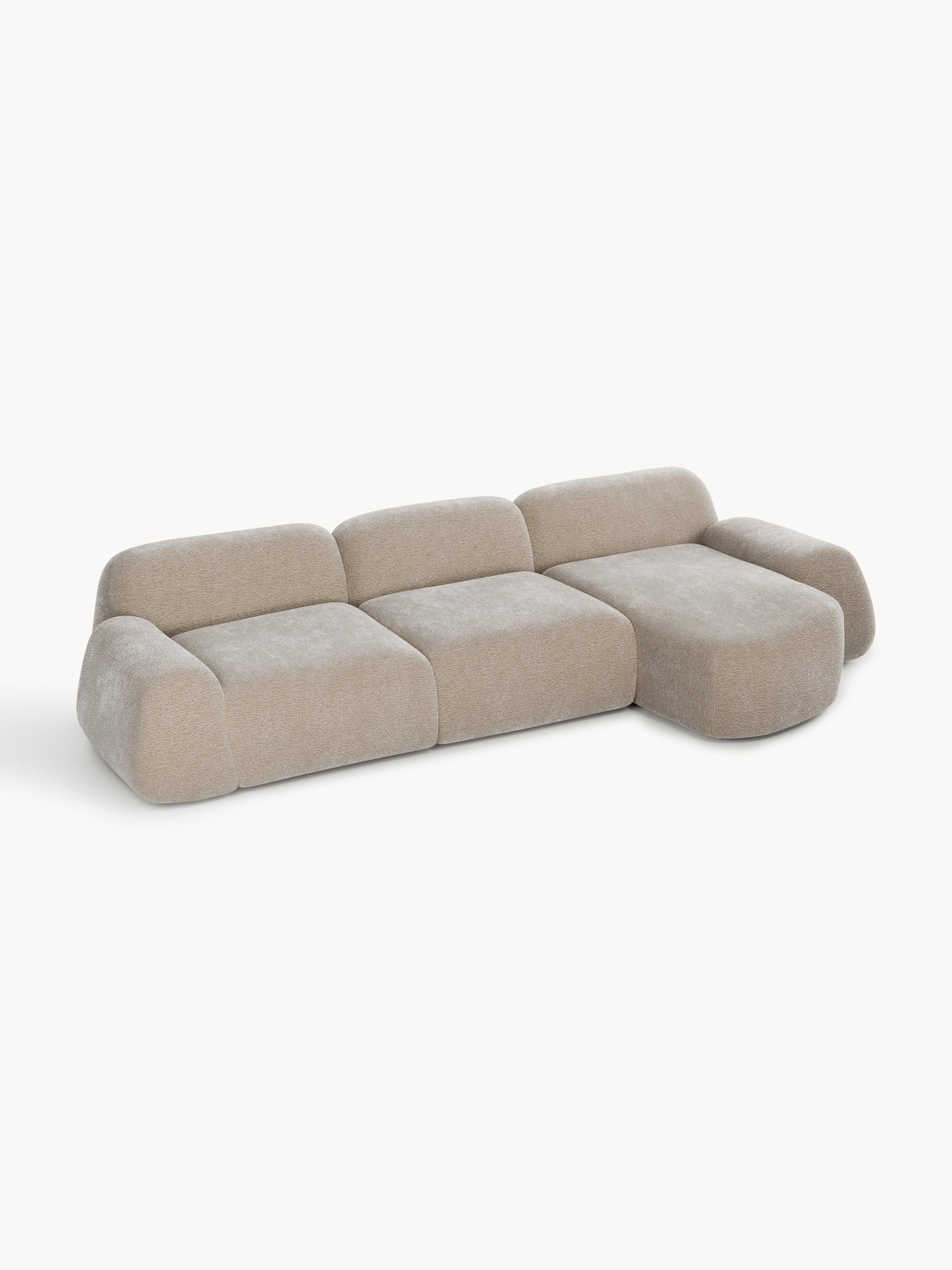 Wolvenna Modular Teddy Corner Sofa (4-Seater)