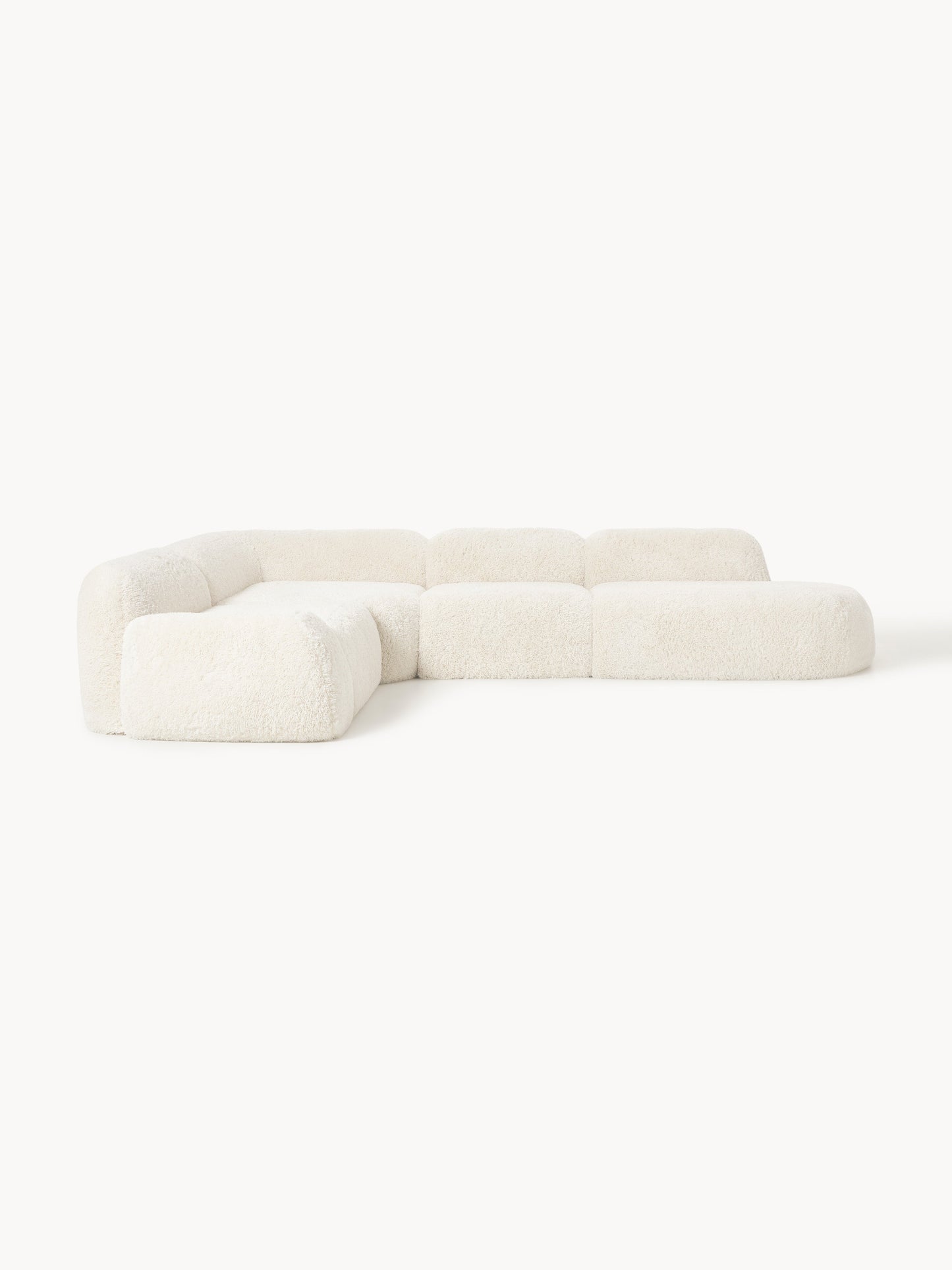 Wolvenna Modular XL Teddy Corner Sofa with Chaise Longue